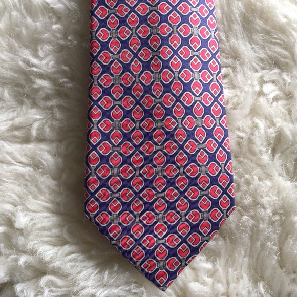 Hermes Paris 100% Silk Tie Made in France 7271 MA - Picture 14 of 16